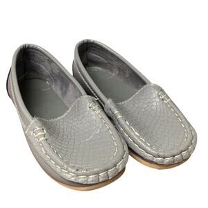 Lonsoen Toddler Toddler Boys Size 8 Gray Soft Slip On Loafers Dress Flat Shoes